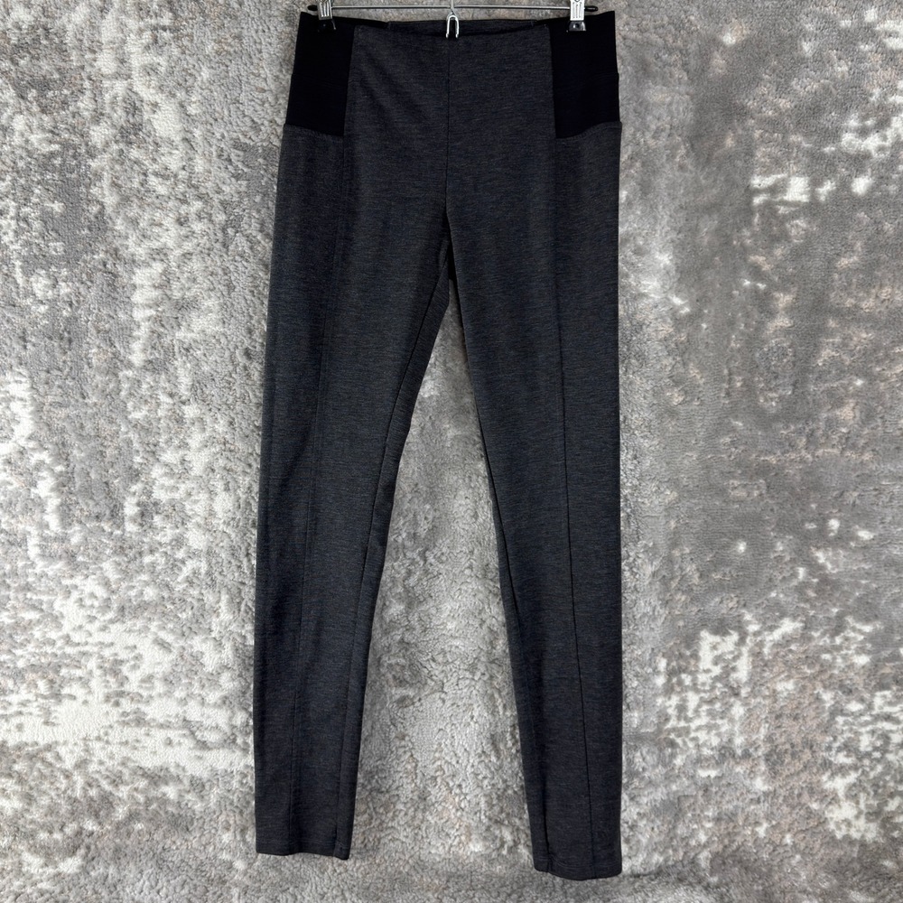 Simply Vera Wang Size S Elastic Waist Slim Fit Leggings Charcoal Gray Womens